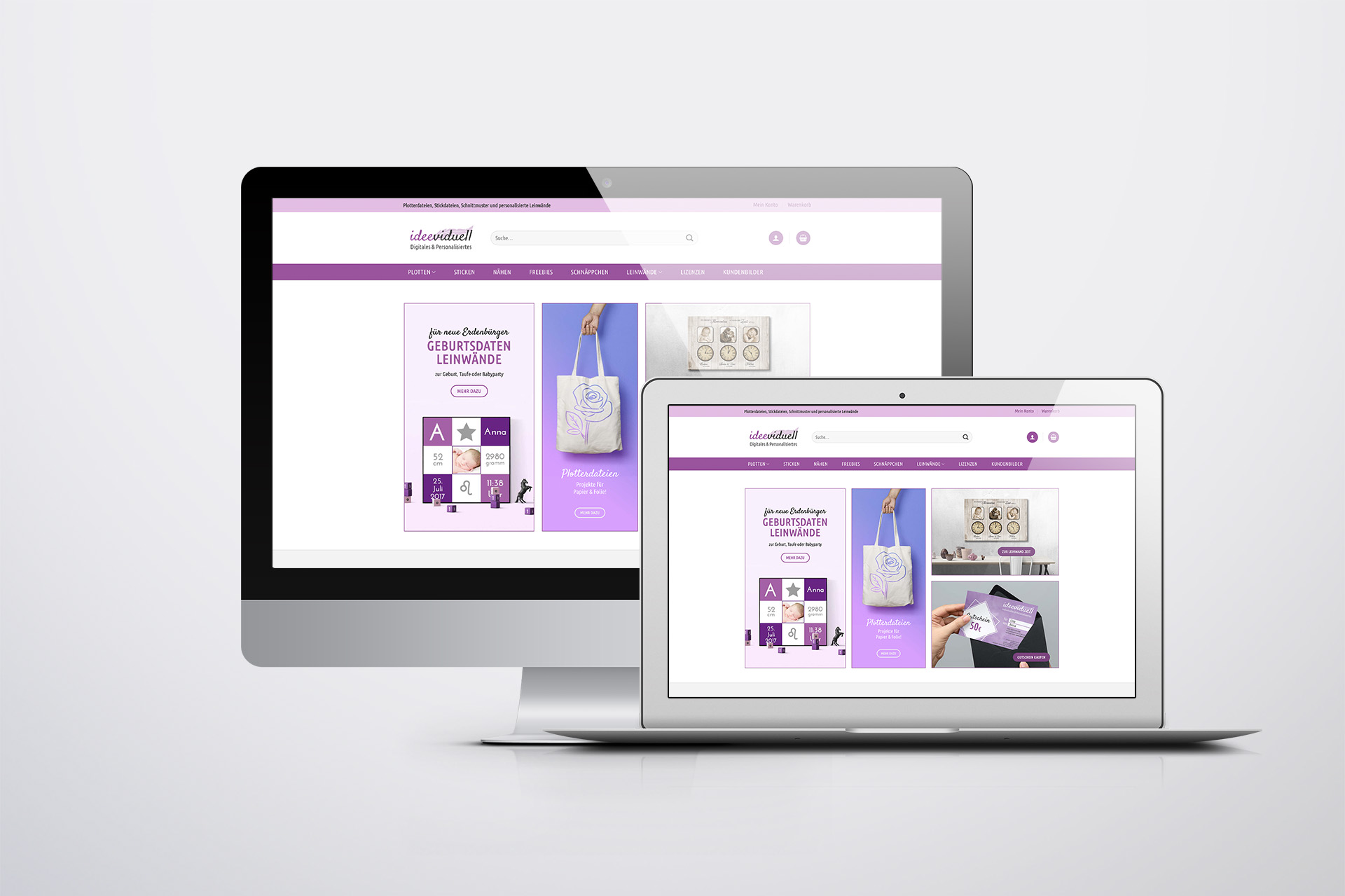 Onlineshop ideeviduell